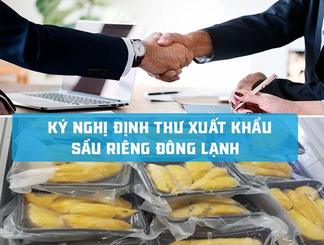 Nghị định thư xuất khẩu sầu riêng đông lạnh sang Trung Quốc