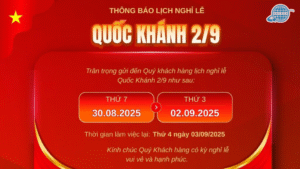 lịch nghỉ lễ quốc khánh 2/9