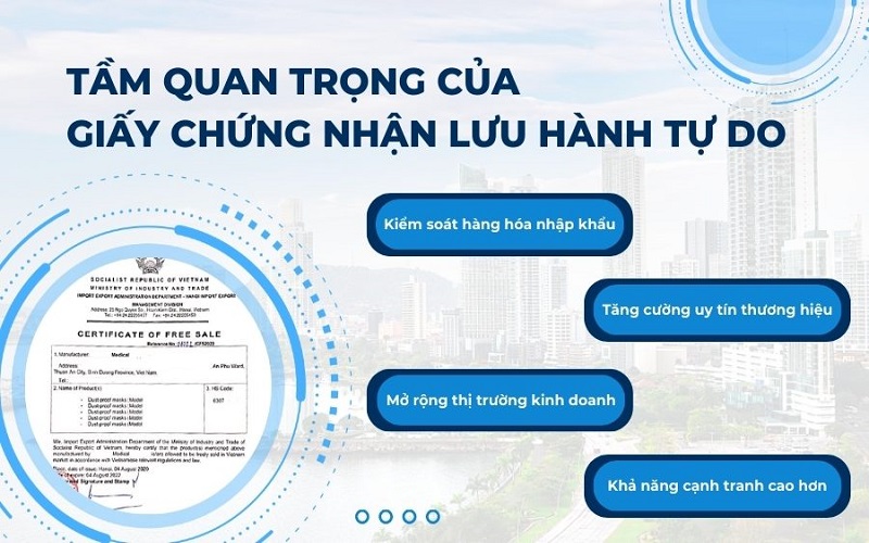 CFS là gì? Quy trình cấp CFS đối với hàng hóa xuất khẩu 3 Vai trò của CFS