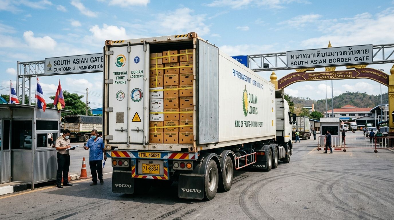 Container sầu riêng xuất khẩu thông quan nhờ đăng ký mã cơ sở đóng gói sầu riêng thành công