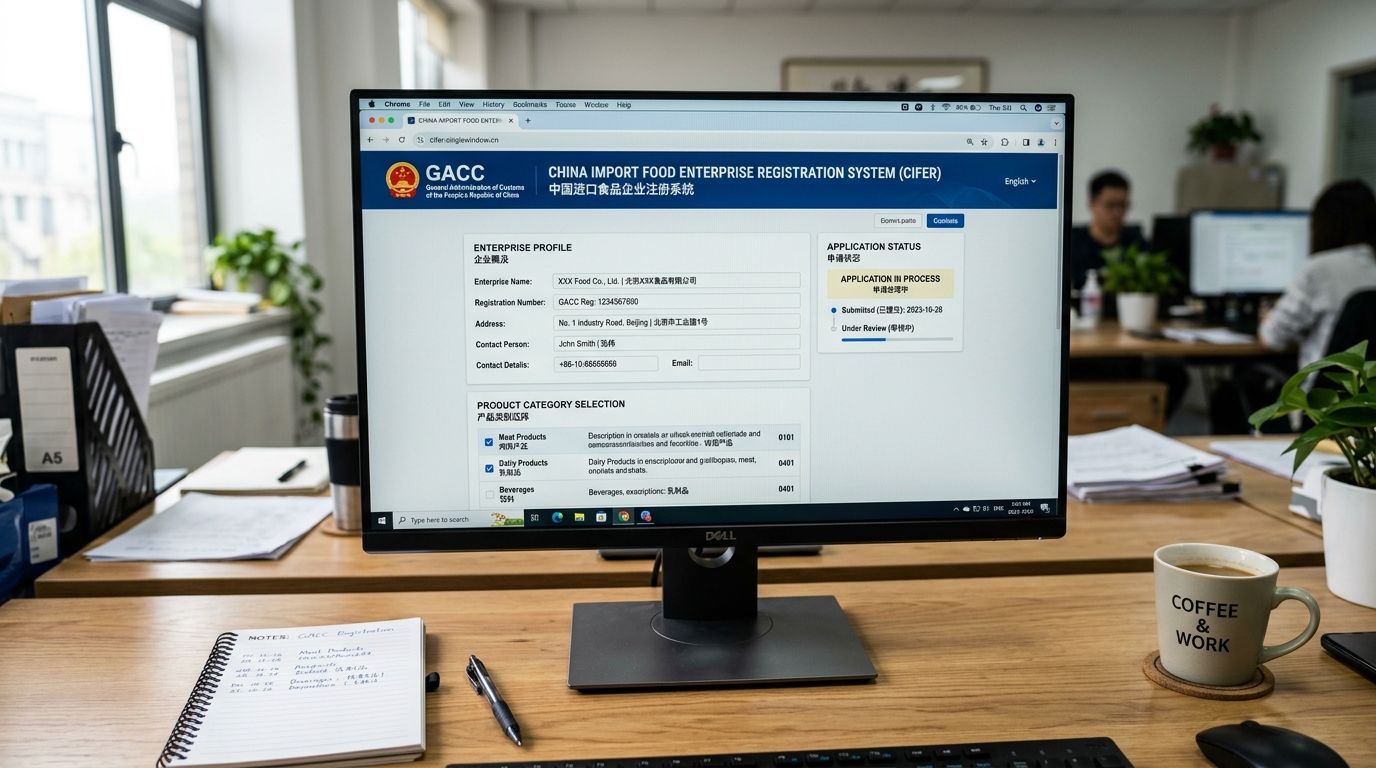 Giao diện Cổng thông tin CIFER cifer.singlewindow.cn của Hải quan Trung Quốc